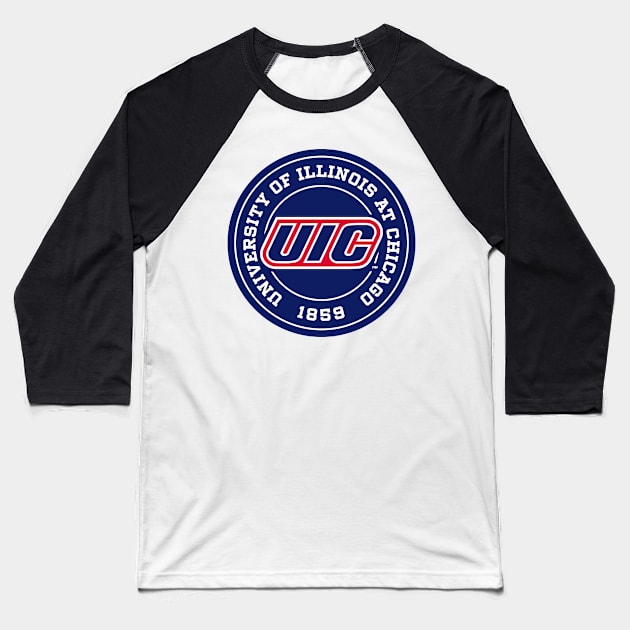 University of Illinois at Chicago - UIC Baseball T-Shirt by Josh Wuflestad